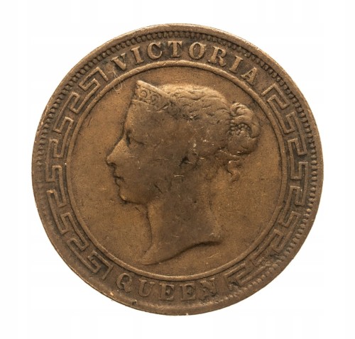 Cejlon, Wiktoria (1870 - 1901), 5 centów 1890 rok