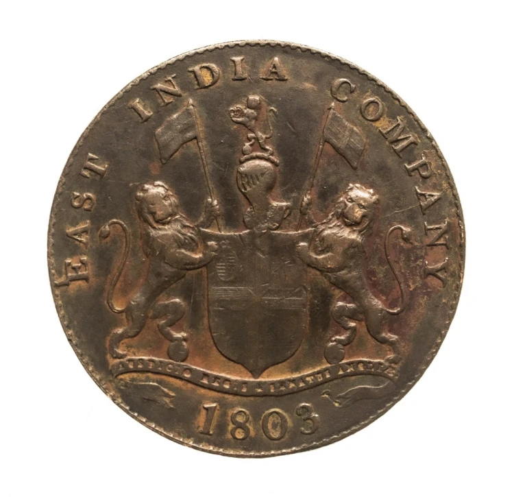 Indie Brytyjskie, Madras (Pagoda), 20 cash 1803 rok