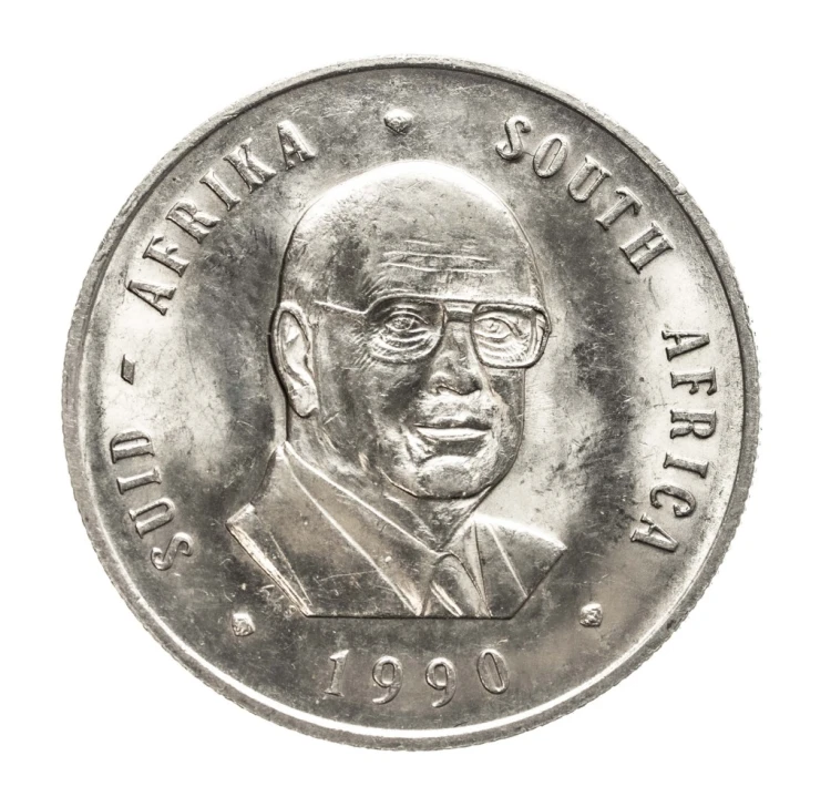 Zimbabwe, 1 dolar Zakończenie prezydentury Pietera Willema Bothy 1990 rok.