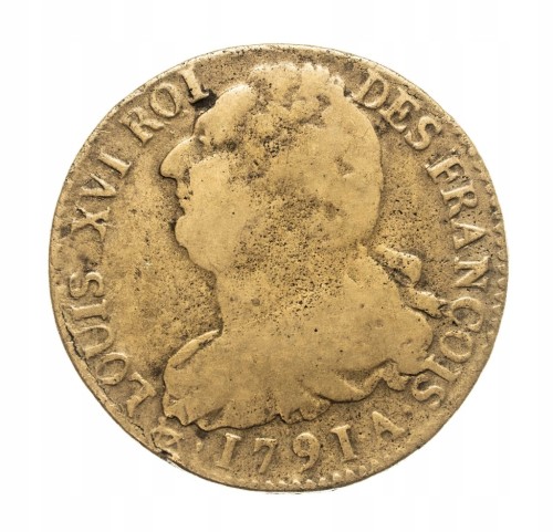 Francja, Ludwik XVI (1774-1793), 2 sole, 1791 A, Paryż