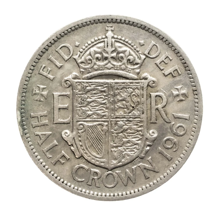 Wielka Brytania, Elżbieta II, 1/2 korony 1961 rok.
