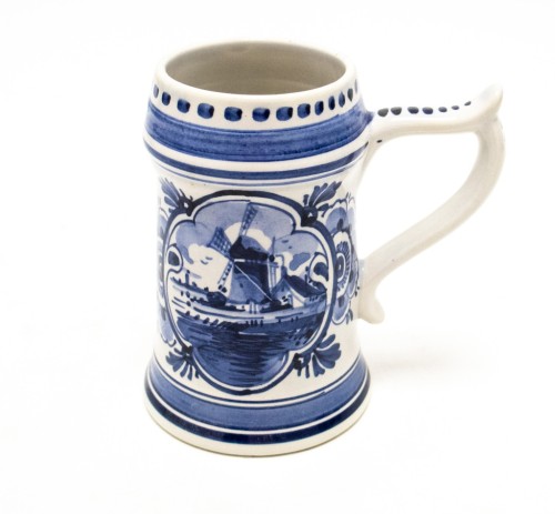 STARY CERAMICZNY KUFEL, PYRAMIDE DELFT HOLANDIA
