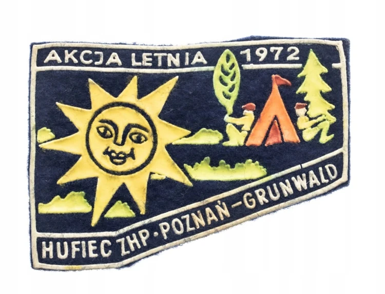 NASZYWKA HARCERSKA - HUFIEC POZNAŃ GRUNWALD, AKCJA LETNIA 1972
