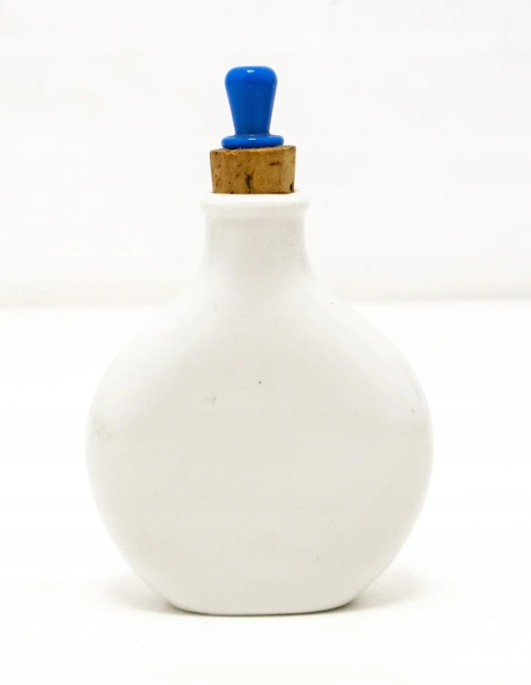 STARA PORCELANOWA BUTELECZKA NA TABAKĘ - POSCHL SCHMALZLER, LANDSHUT NIEMCY