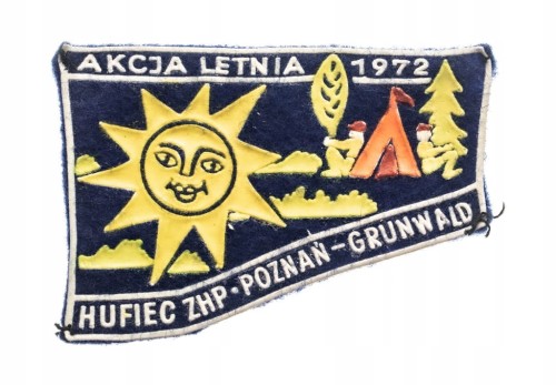 NASZYWKA HARCERSKA - HUFIEC ZHP POZNAŃ GRUNWALD, AKCJA LETNIA 1972
