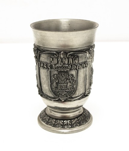 STARY METALOWY KIELICH, 750 LAT PRAW MIEJSKICH POZNAŃ 1253-2003