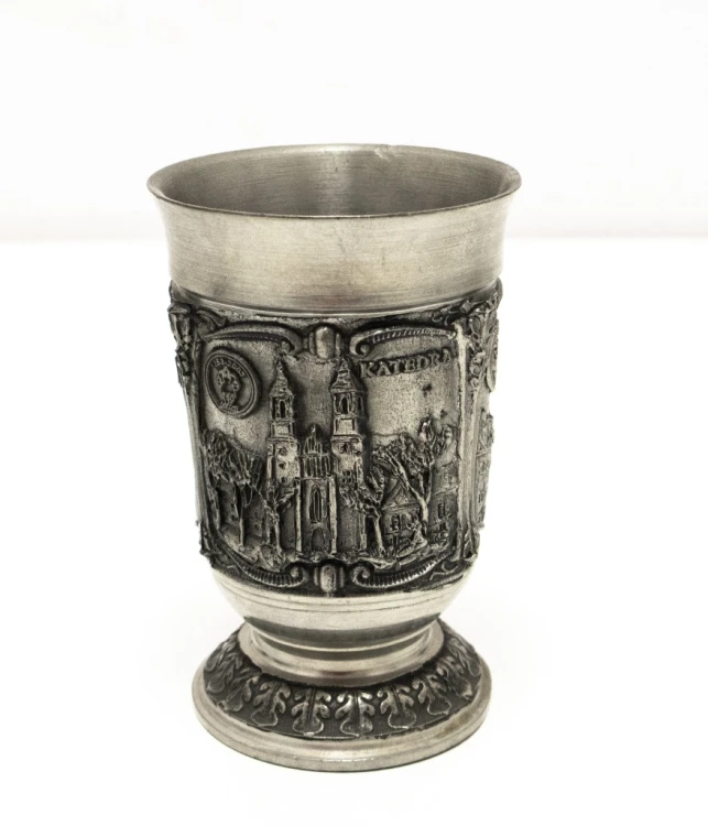 STARY METALOWY KIELICH, 750 LAT PRAW MIEJSKICH POZNAŃ 1253-2003