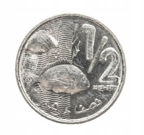 Maroko, Muhammad VI, 1/2 dirhama 2012 rok.
