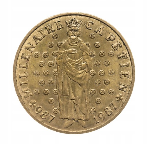 Francja, 10 franków Tysiąclecie dynastii Kapetyngów, 1987 rok.