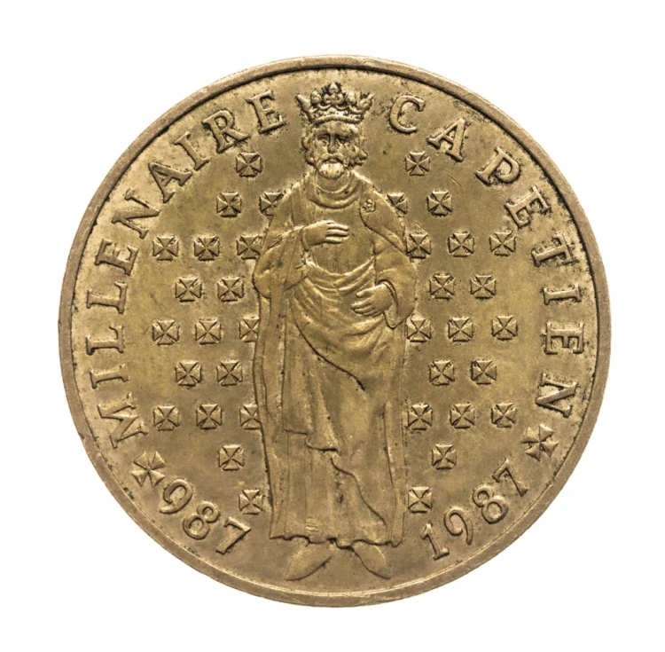 Francja, 10 franków Tysiąclecie dynastii Kapetyngów, 1987 rok.