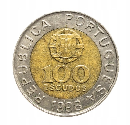Portugalia, 100 eskudo PEDRO NUNES, 1998 rok.