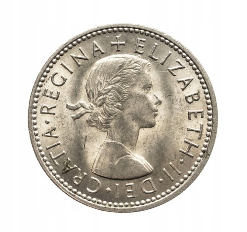 Wielka Brytania, Elżbieta II, 1 szyling Herb Szkocji 1966 rok.