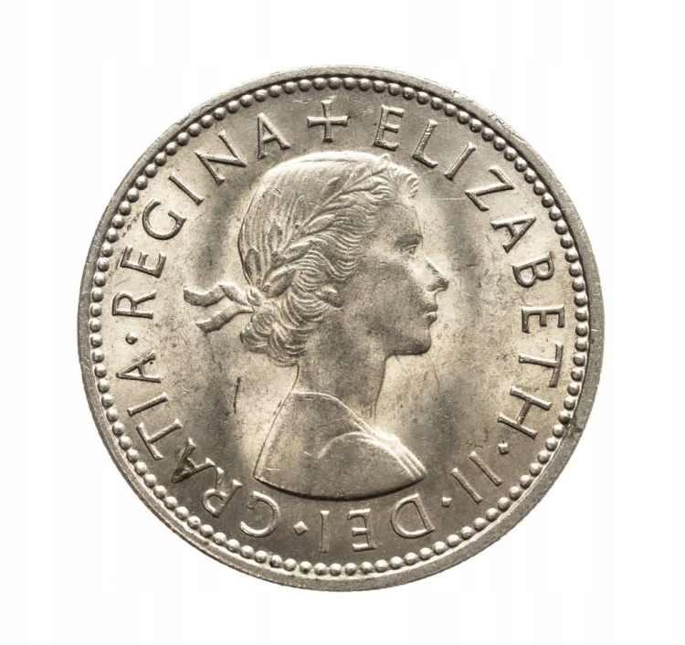 Wielka Brytania, Elżbieta II, 1 szyling Herb Szkocji 1966 rok.