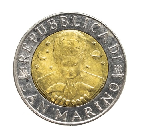 San Marino, 500 lirów HEGEL, 1996 rok.