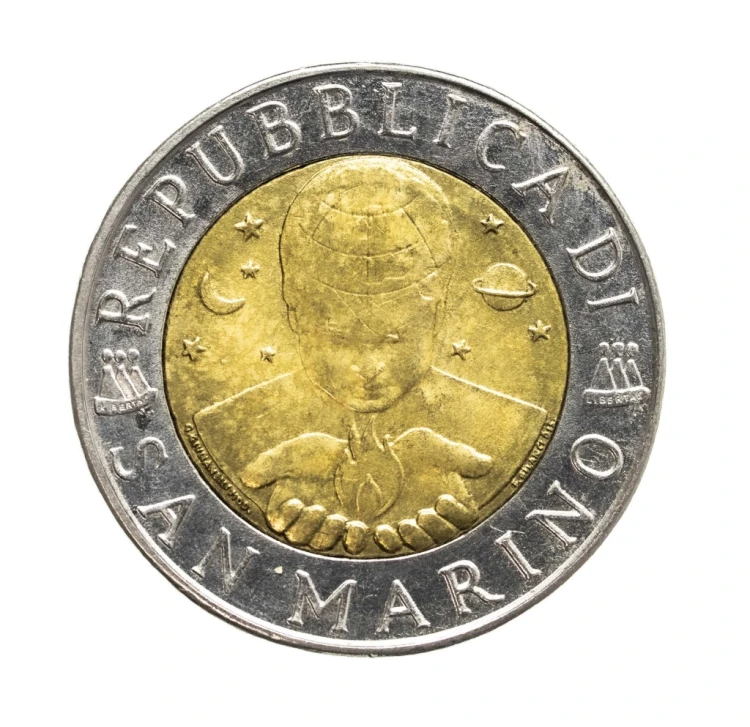 San Marino, 500 lirów HEGEL, 1996 rok.