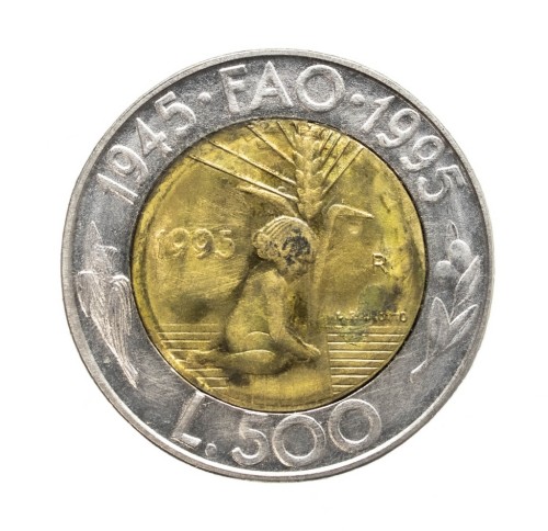 San Marino, 500 lirów FAO, 1995 rok.