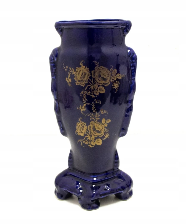 STARY PORCELANOWY WAZON Z KWIATAMI