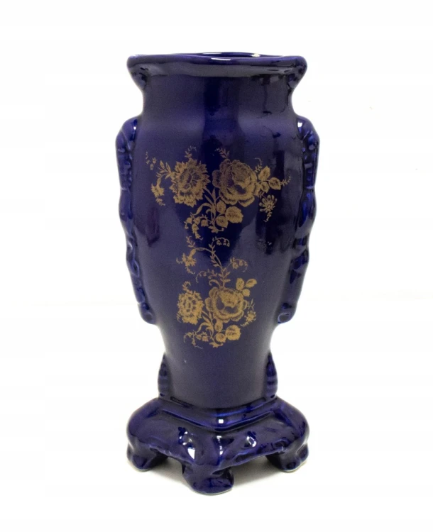 STARY PORCELANOWY WAZON Z KWIATAMI