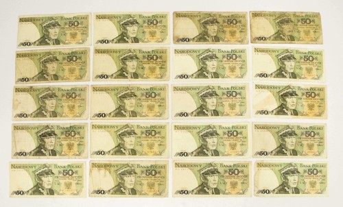 ZESTAW BANKNOTÓW PRL 50 ZŁ (NR 35)
