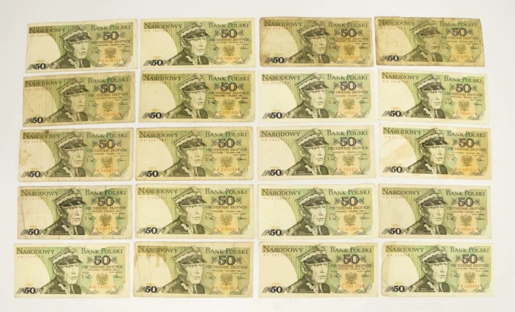 ZESTAW BANKNOTÓW PRL 50 ZŁ (NR 35)