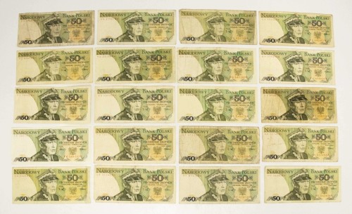 ZESTAW BANKNOTÓW PRL 50 ZŁ (NR 34)
