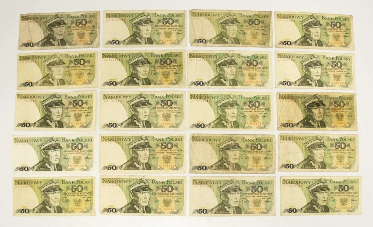 ZESTAW BANKNOTÓW PRL 50 ZŁ (NR 34)