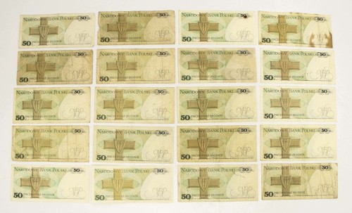 ZESTAW BANKNOTÓW PRL 50 ZŁ (NR 33)
