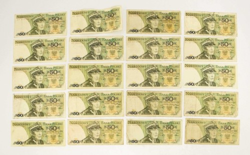 ZESTAW BANKNOTÓW PRL 50 ZŁ (NR 32)