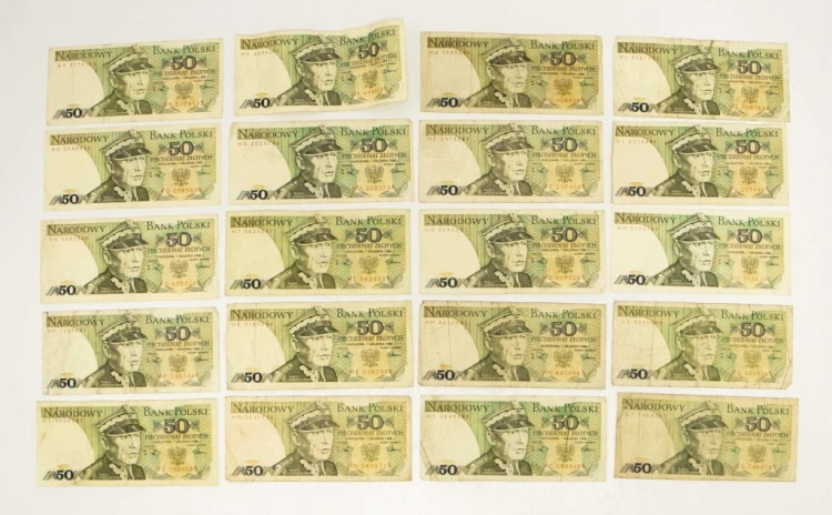 ZESTAW BANKNOTÓW PRL 50 ZŁ (NR 32)