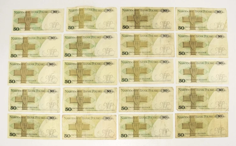 ZESTAW BANKNOTÓW PRL 50 ZŁ (NR 32)