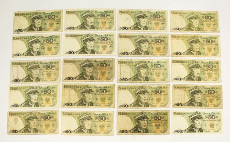 ZESTAW BANKNOTÓW PRL 50 ZŁ (NR 31)