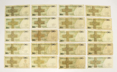 ZESTAW BANKNOTÓW PRL 50 ZŁ (NR 31)