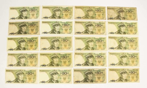 ZESTAW BANKNOTÓW PRL 50 ZŁ (NR 30)