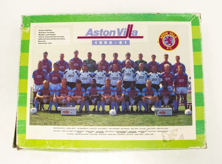 STARE PUZZLE DRUŻYNA PIŁKARSKA ASTON VILLA 1990-1991