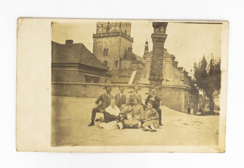 STARA FOTOGRAFIA - WYCIECZKA, CZĘSTOCHOWA JASNA GÓRA 1923