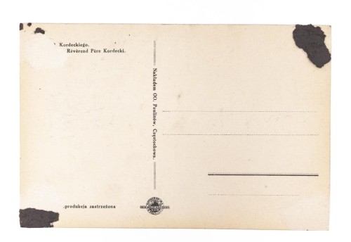 CZĘSTOCHOWA - JASNA GÓRA, POMNIK KSIĘDZA KORDECKIEGO II RP
