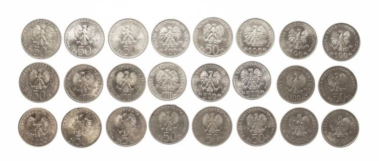 ZESTAW MONET MIX 50-10000 ZŁOTYCH PRL (NR 25)