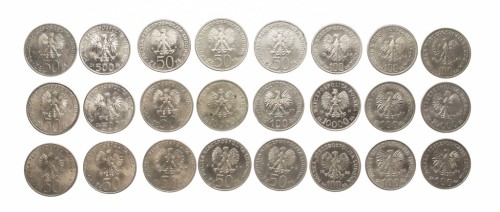 ZESTAW MONET MIX 50-10000 ZŁOTYCH PRL (NR 21)