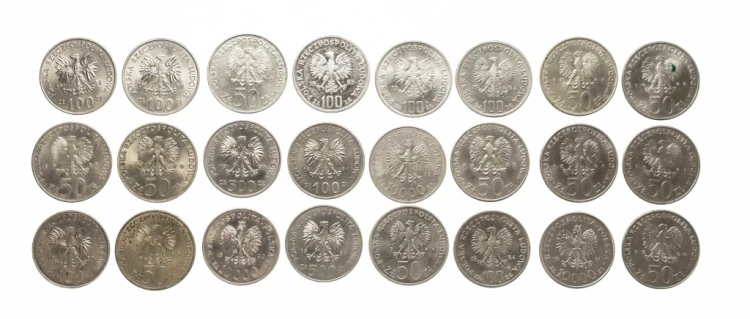 ZESTAW MONET MIX 50-10000 ZŁOTYCH PRL (NR 19)