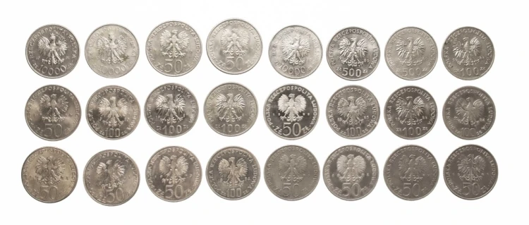 ZESTAW MONET MIX 50-10000 ZŁOTYCH PRL (NR 17)
