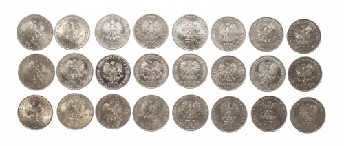 ZESTAW MONET MIX 50-10000 ZŁOTYCH PRL (NR 16)