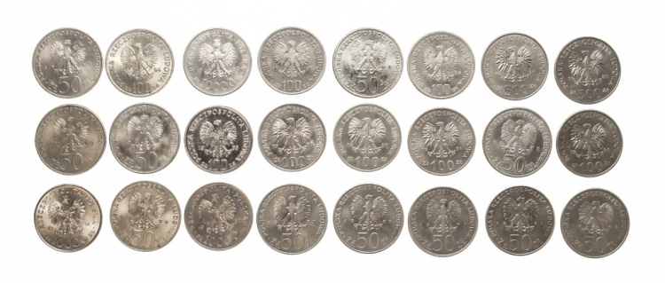 ZESTAW MONET MIX 50-10000 ZŁOTYCH PRL (NR 16)