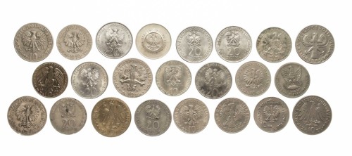 ZESTAW MONET MIX 10-20 ZŁOTYCH PRL (NR 10)