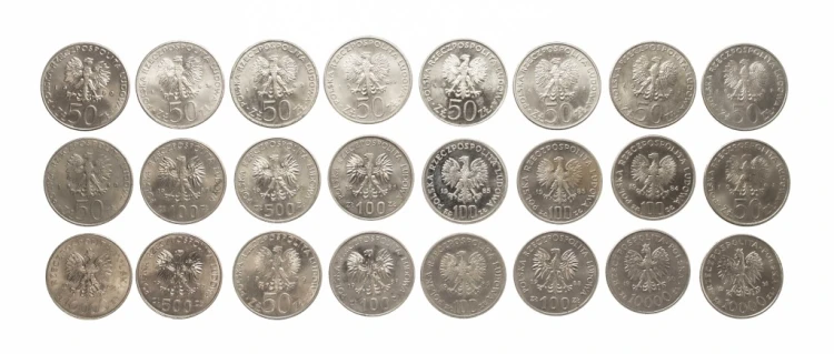 ZESTAW MONET MIX 50-10000 ZŁOTYCH PRL (NR 33)