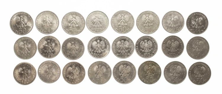 ZESTAW MONET MIX 50-10000 ZŁOTYCH PRL (NR 27)