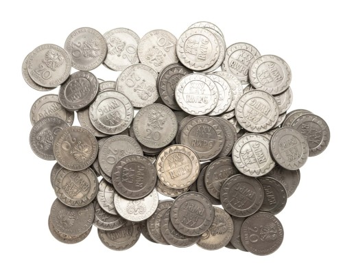 ZESTAW MONET 20 ZŁOTYCH 1974 - XXV LAT RWPG (100 sztuk)