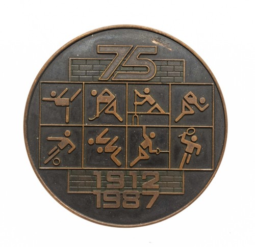 MEDAL 75 LAT KS WARTA POZNAŃ, HCP CEGIELSKI POZNAŃ 1987