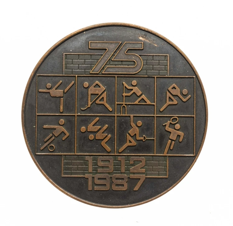 MEDAL 75 LAT KS WARTA POZNAŃ, HCP CEGIELSKI POZNAŃ 1987