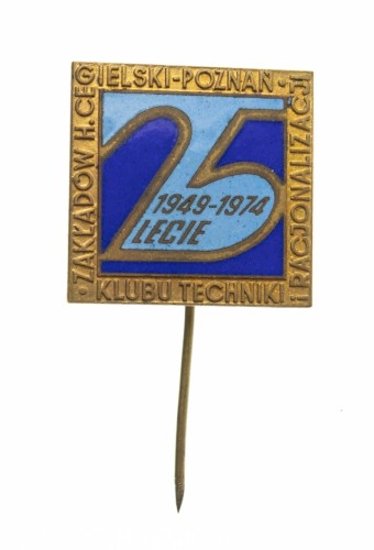 ODZNAKA 25 LAT KTIR, HCP CEGIELSKI POZNAŃ 1974