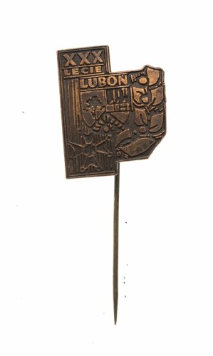 ODZNAKA 30 LAT MIASTA LUBOŃ 1984